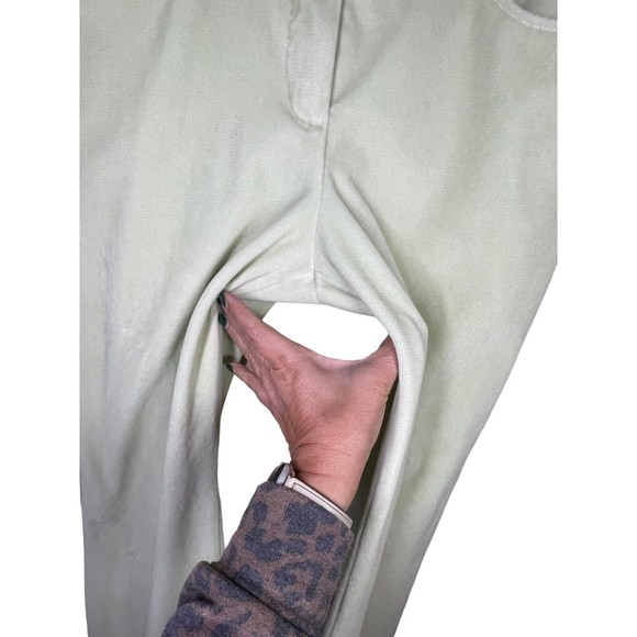 St. John Sport by Marie Gray Size 4 Velour Velvet Spring Green Pants Vintage - Picture 5 of 15